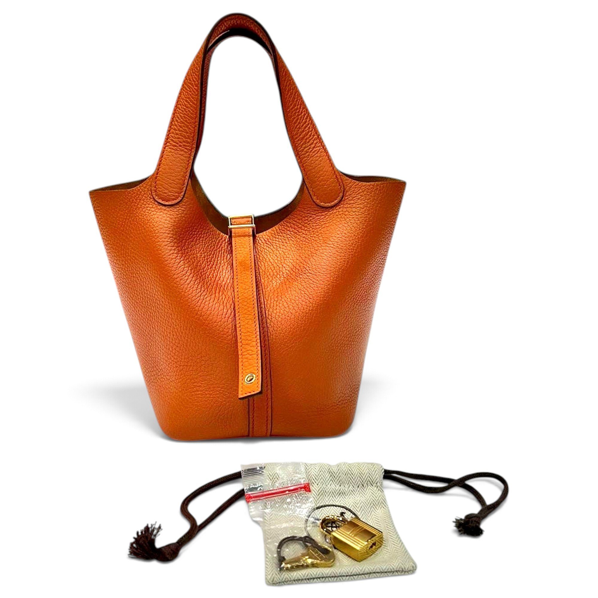 Picotin leather handbag