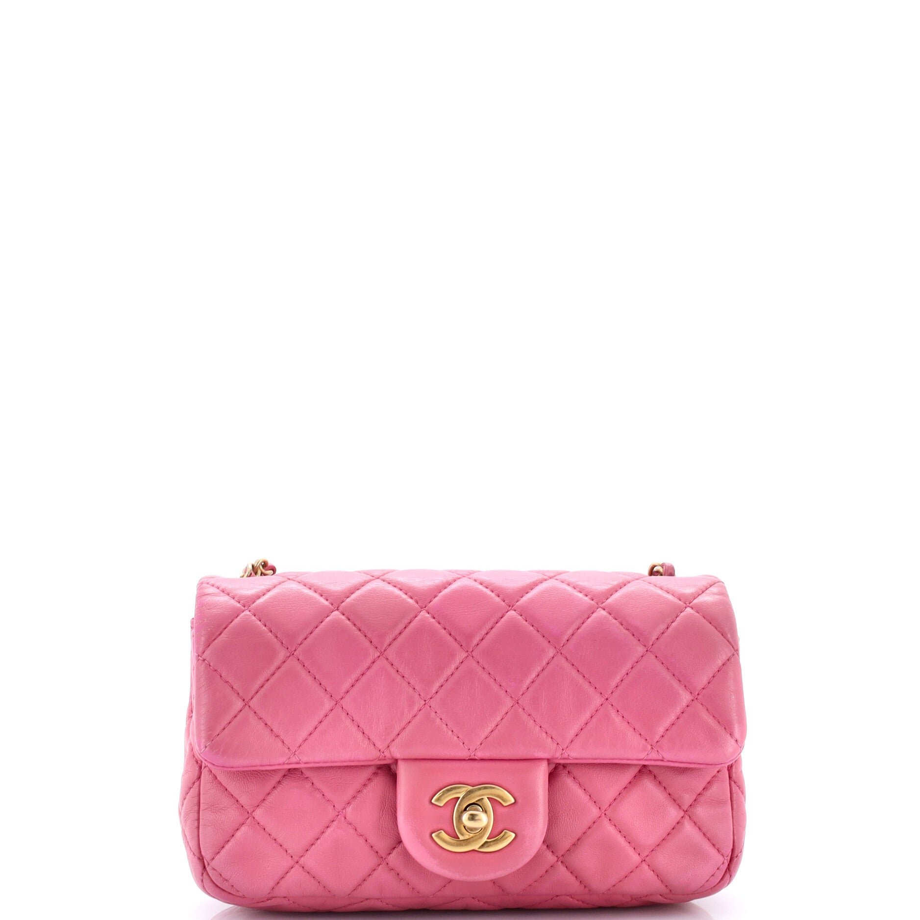 Pearl Crush Flap Bag Quilted Lambskin Mini