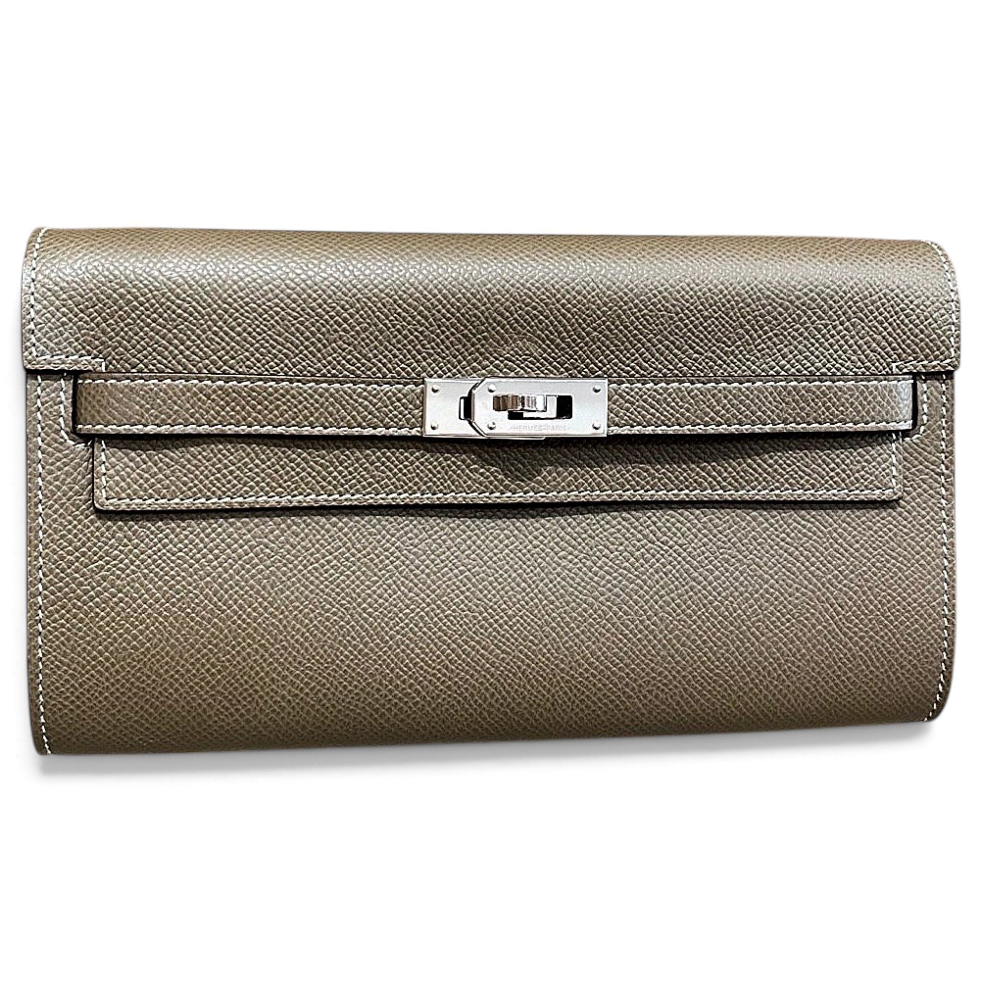 Hermes Kelly Handbag Étoupe Epsom Leather