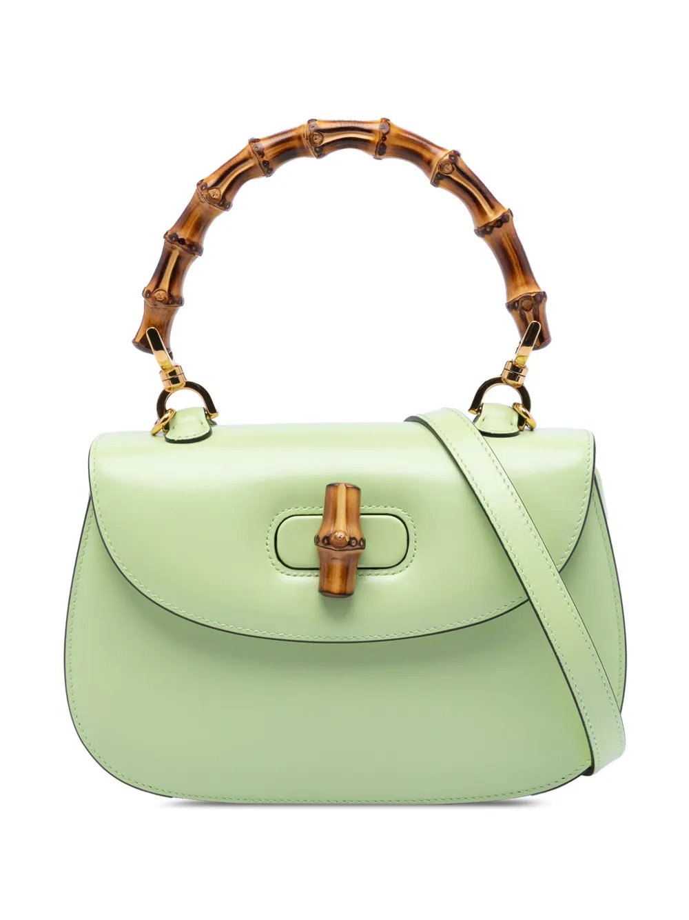 2000-2015 Small Calfskin 1947 Bamboo Top Handle Bag satchel