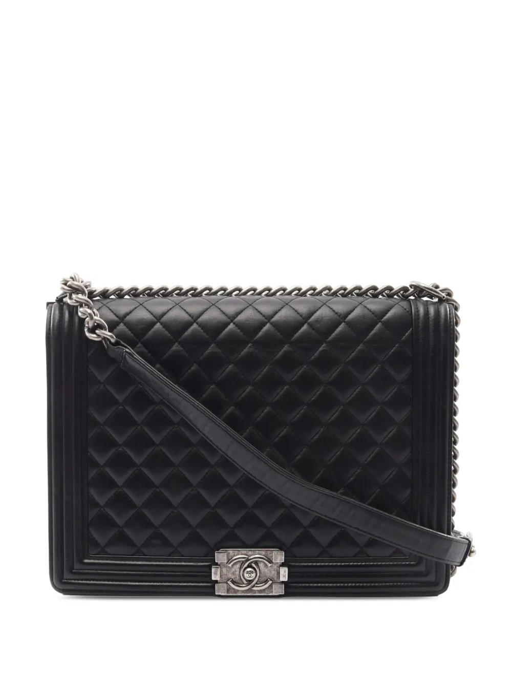 2015-2016 Large Quilted Lambskin Boy Flap crossbody bag