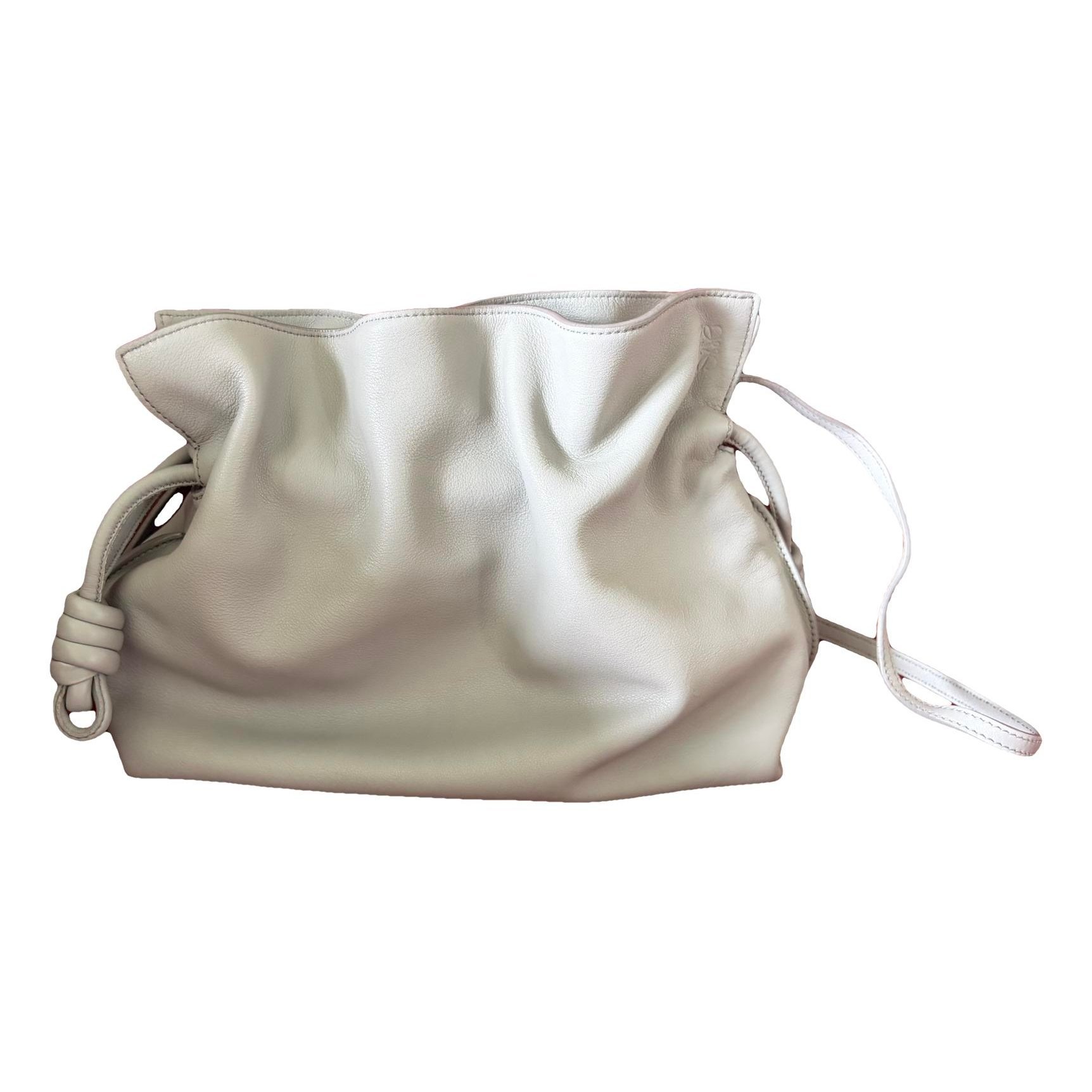 Leather clutch bag