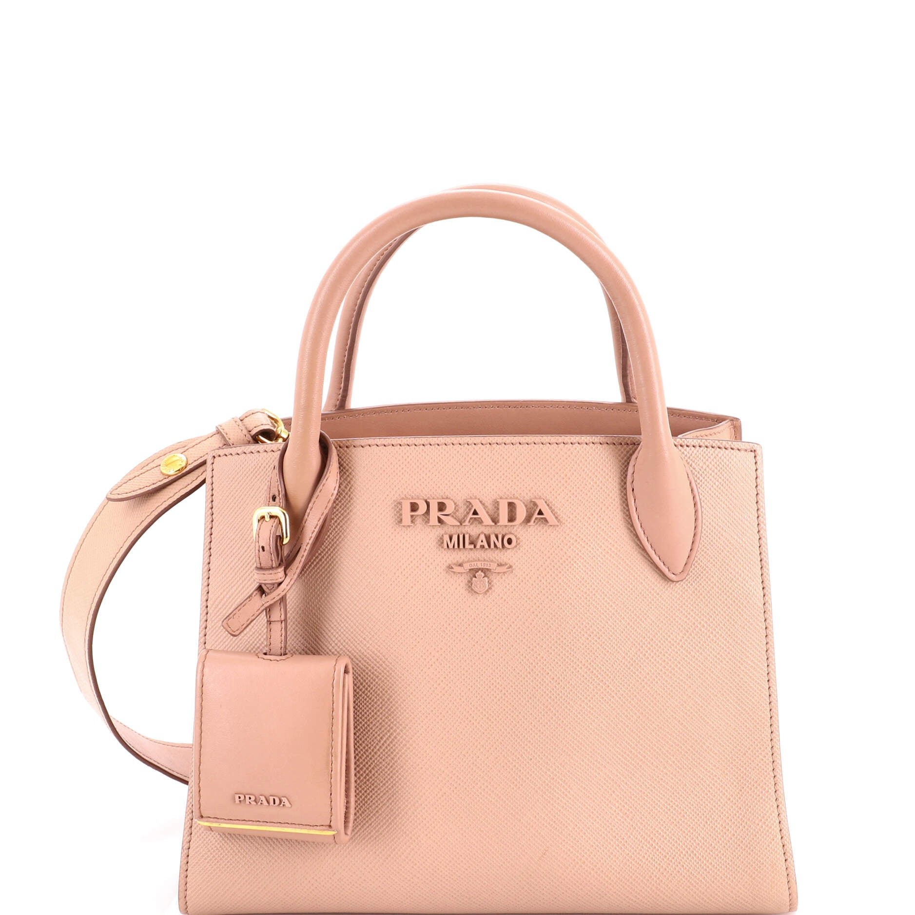 Monochrome Tote Saffiano with City Calf Small