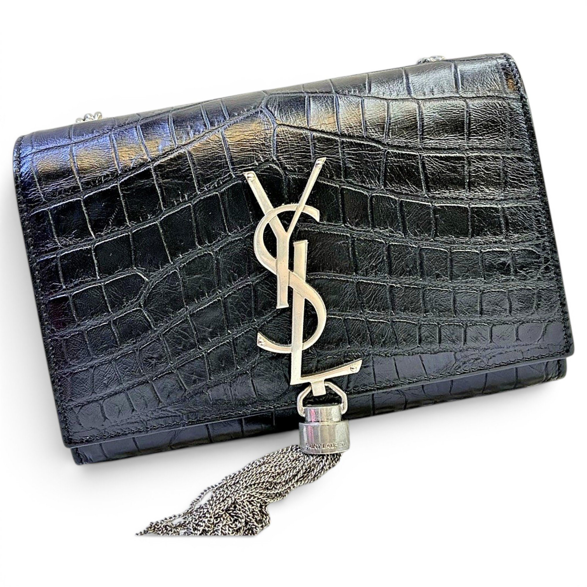 Pompom Kate leather handbag