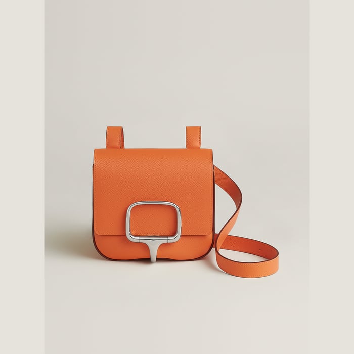 Orange Hermès Della Cavalleria Mini Bag II