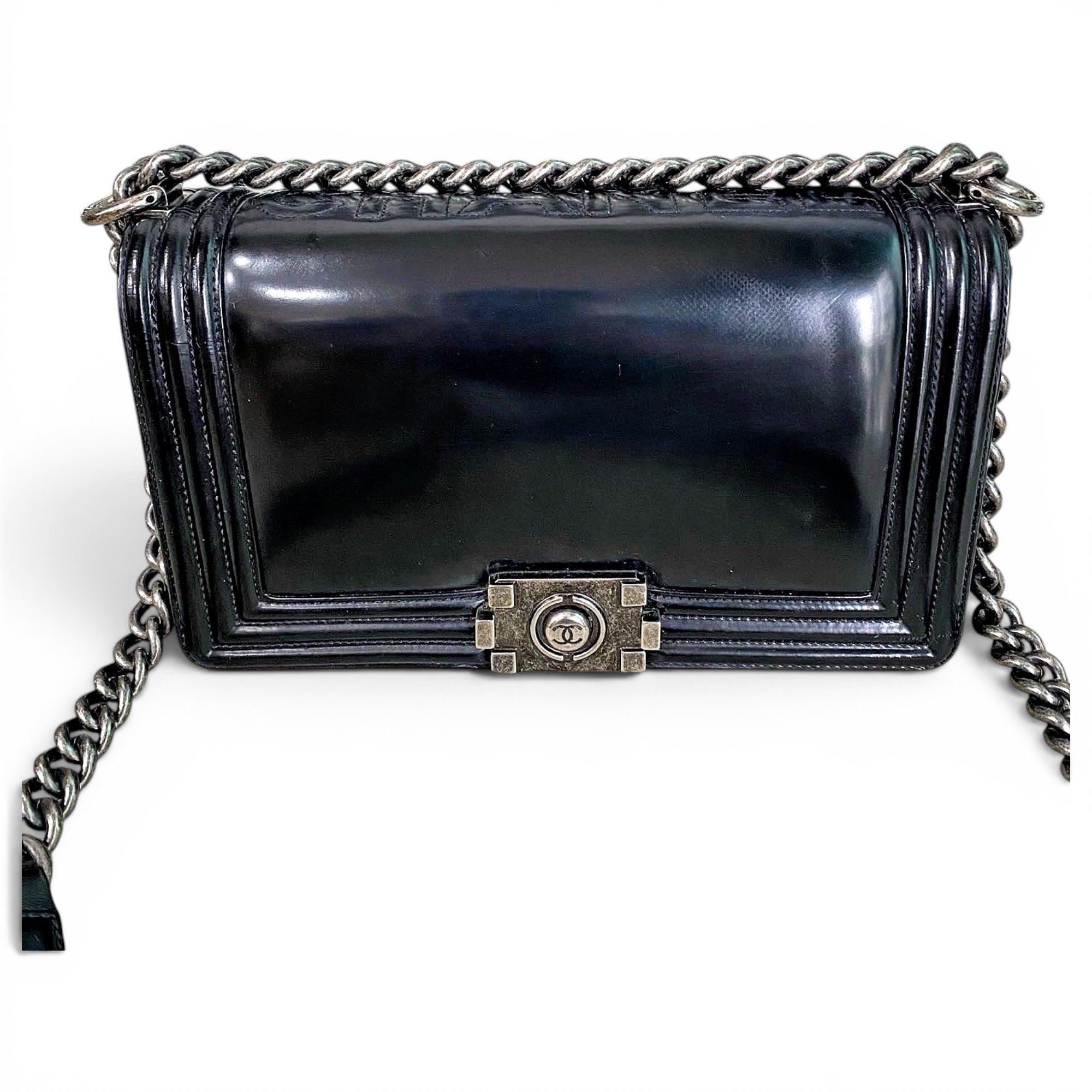 Boy leather crossbody bag