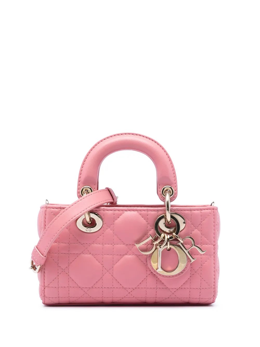 2023 Micro Lambskin Cannage Lady D Joy satchel