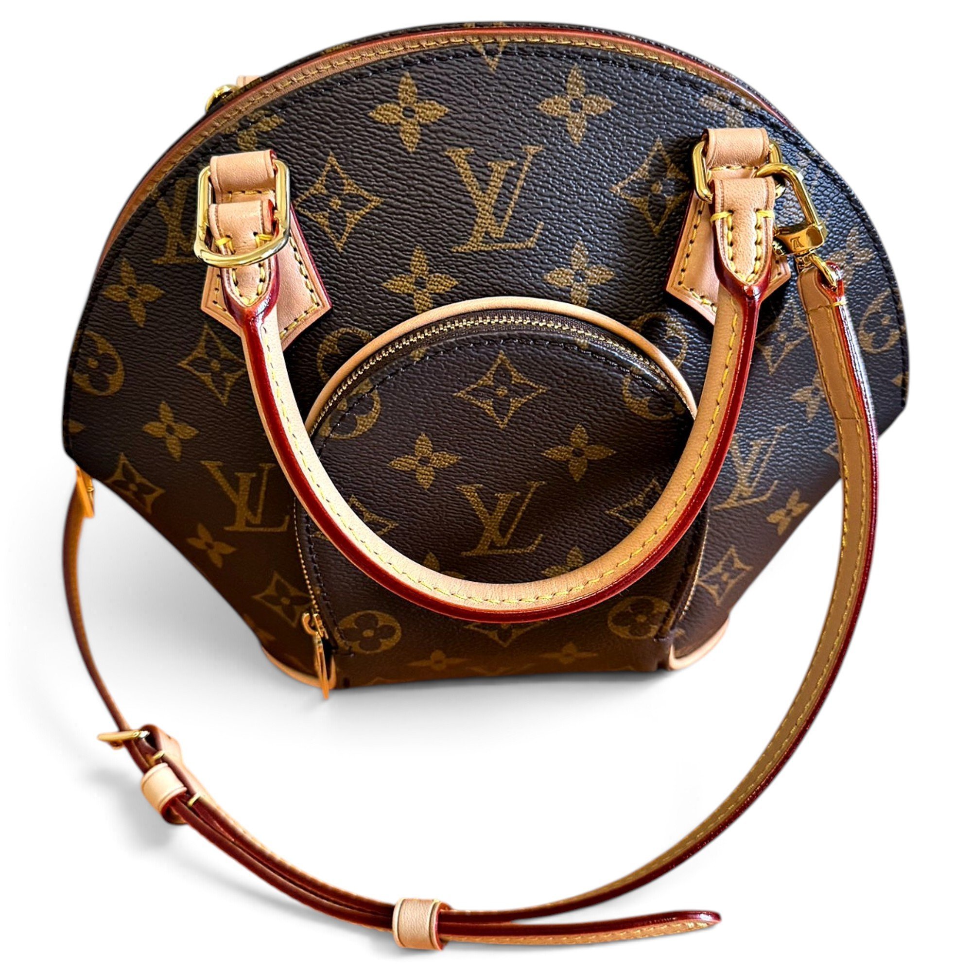 Ellipse cloth crossbody bag