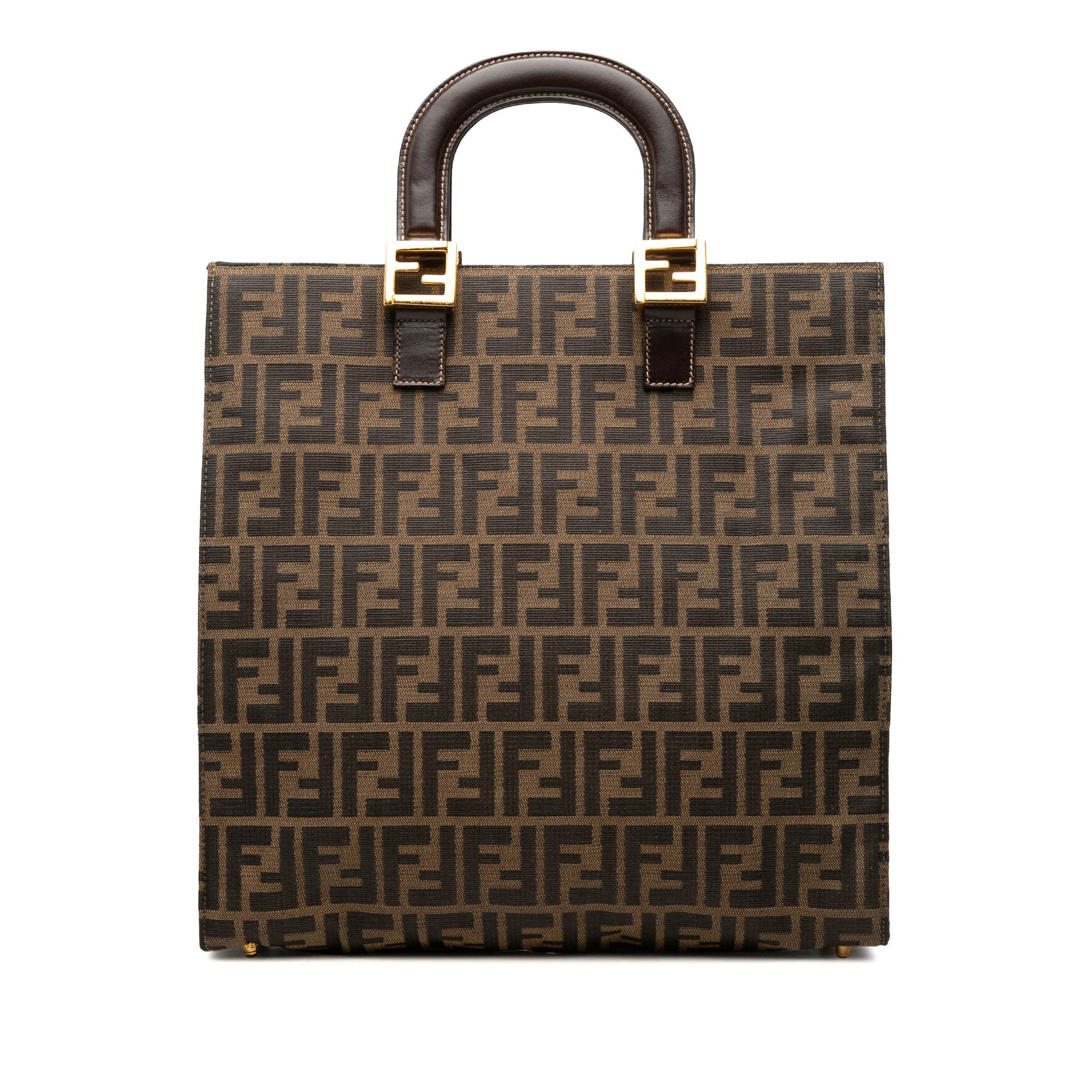 Pocket leather handbag