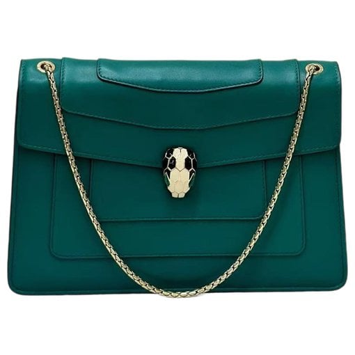 Serpenti leather handbag