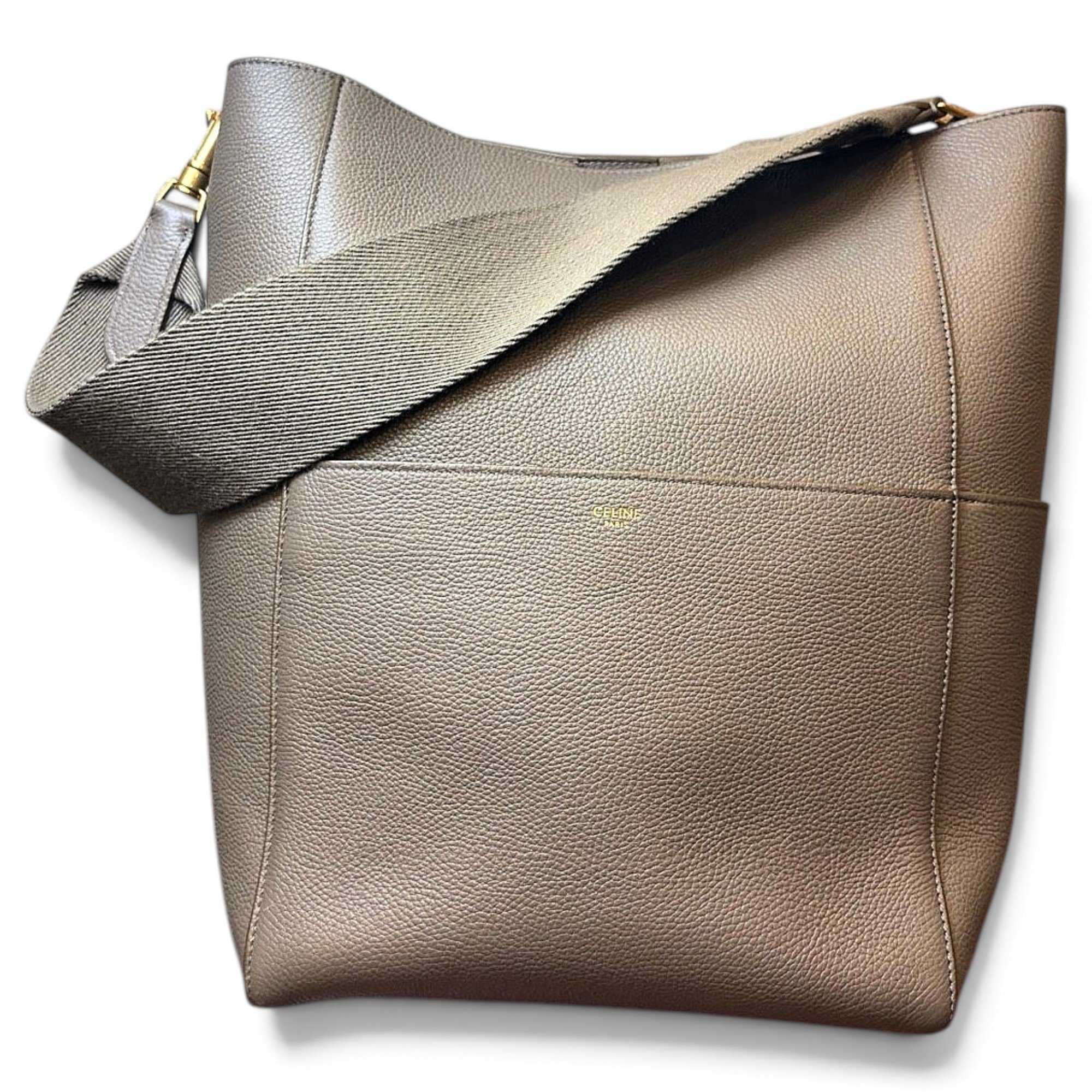 Seau Sangle leather handbag