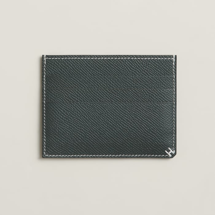 Vert Mangrove H Sellier Card Holder