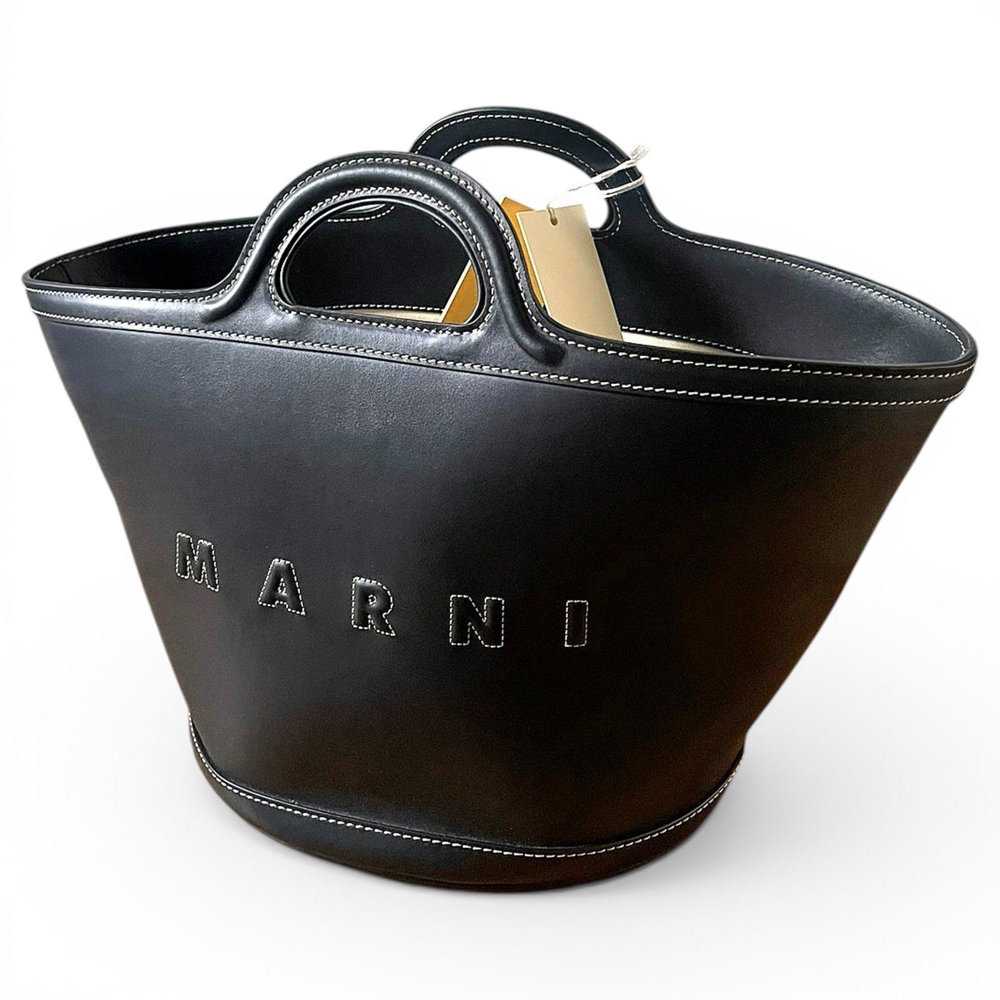 Tropicalia leather handbag