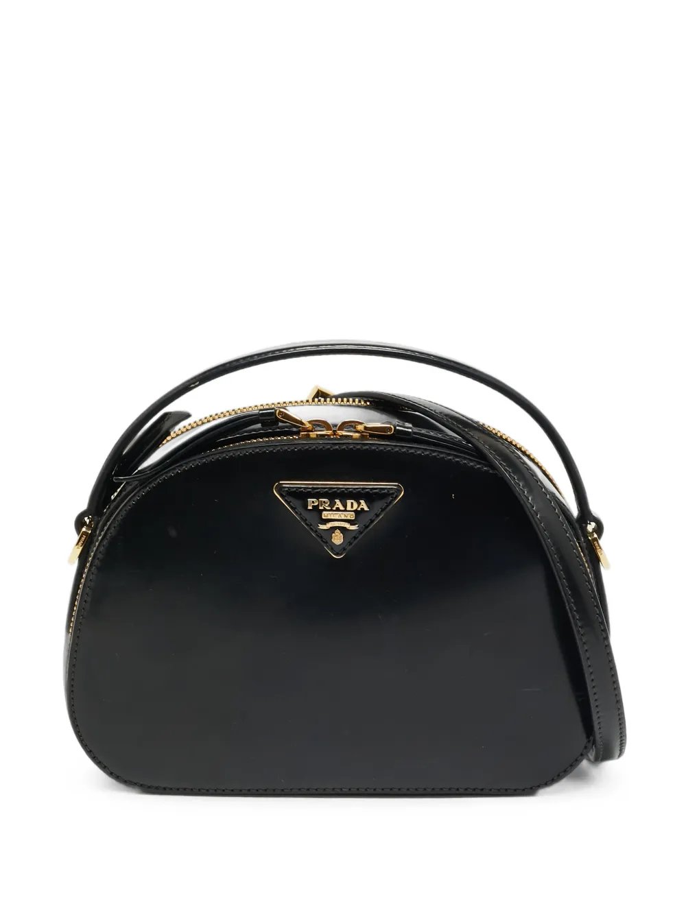 Odette patent leather top tote bag