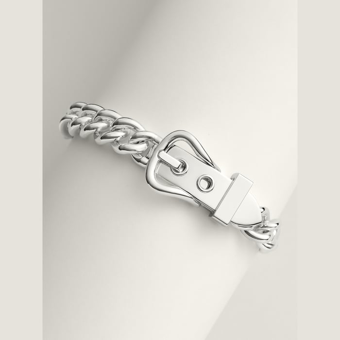 Sans Coloris Boucle Sellier Inflexible Bracelet, Large Model