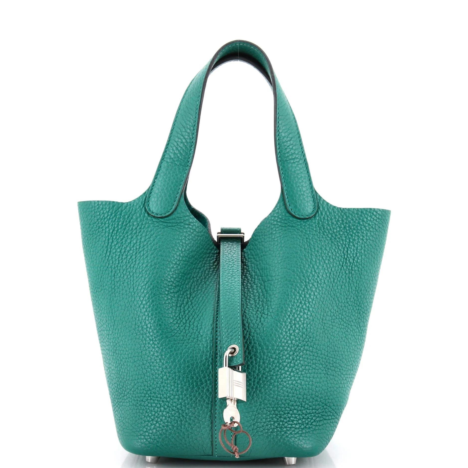 Picotin leather handbag