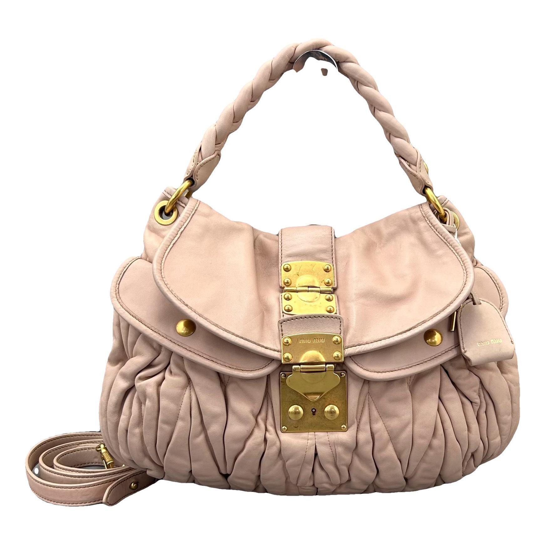 Coffer leather handbag