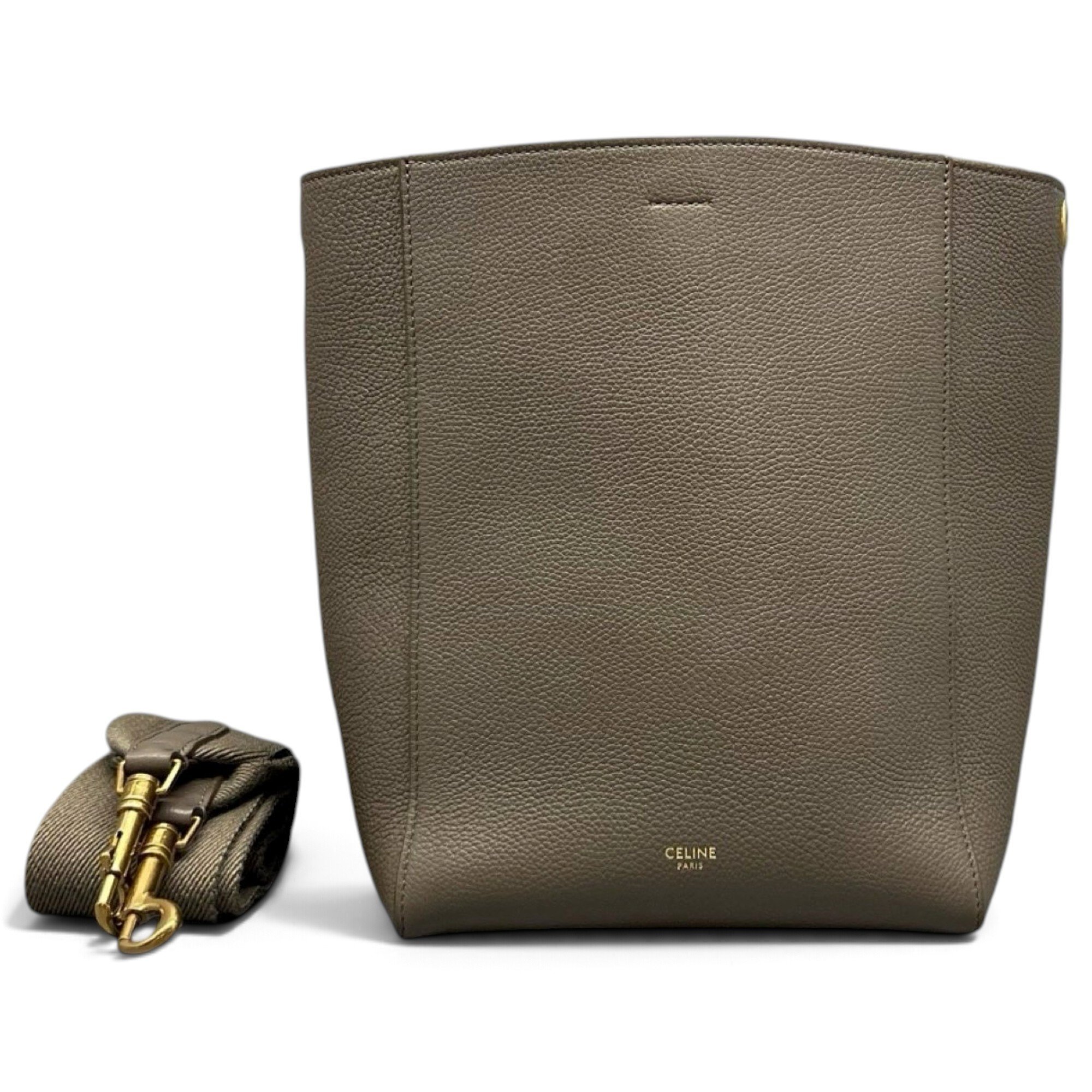 Seau Sangle leather handbag