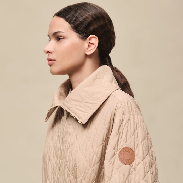 Blanc Marbre Reversible Coat