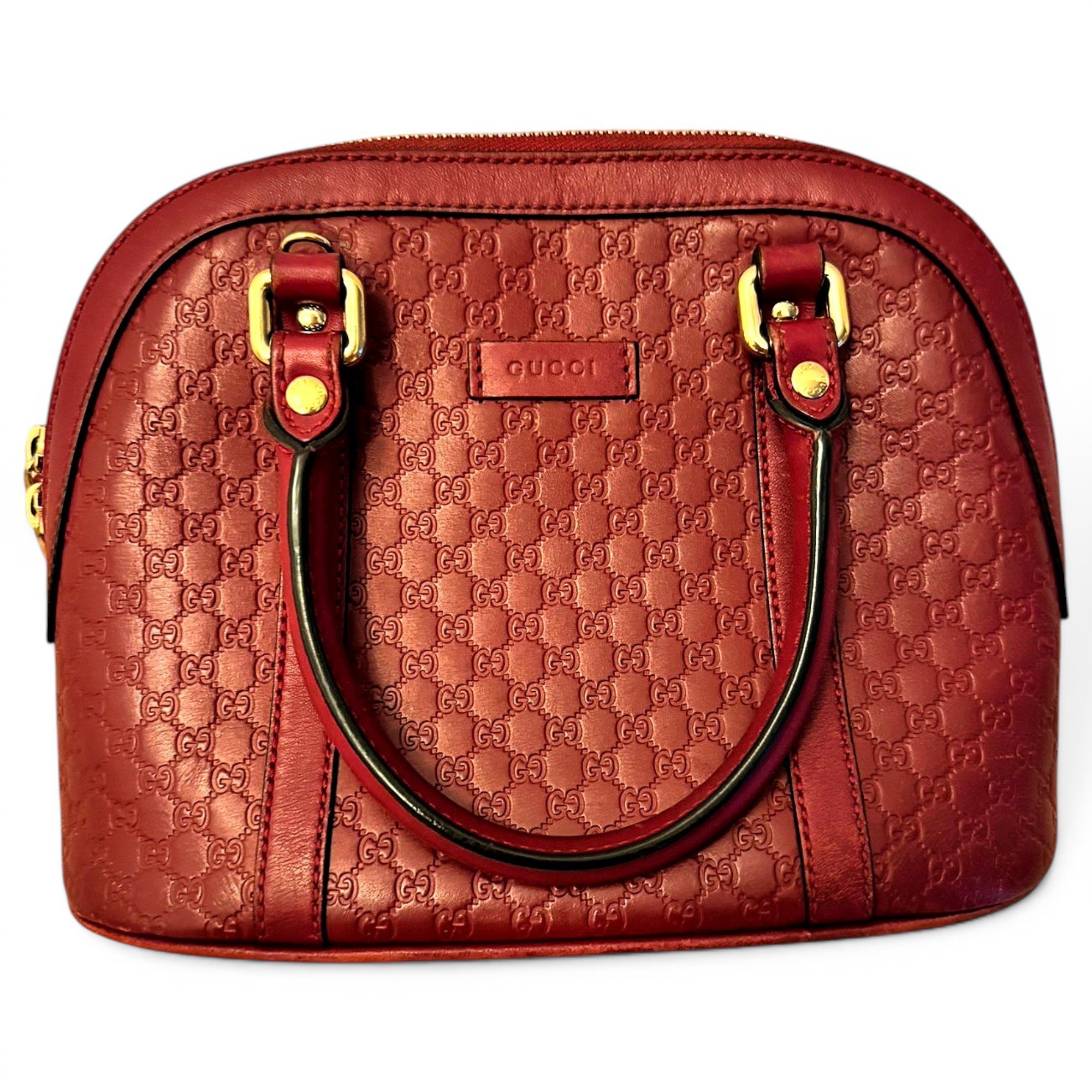 Dôme leather handbag