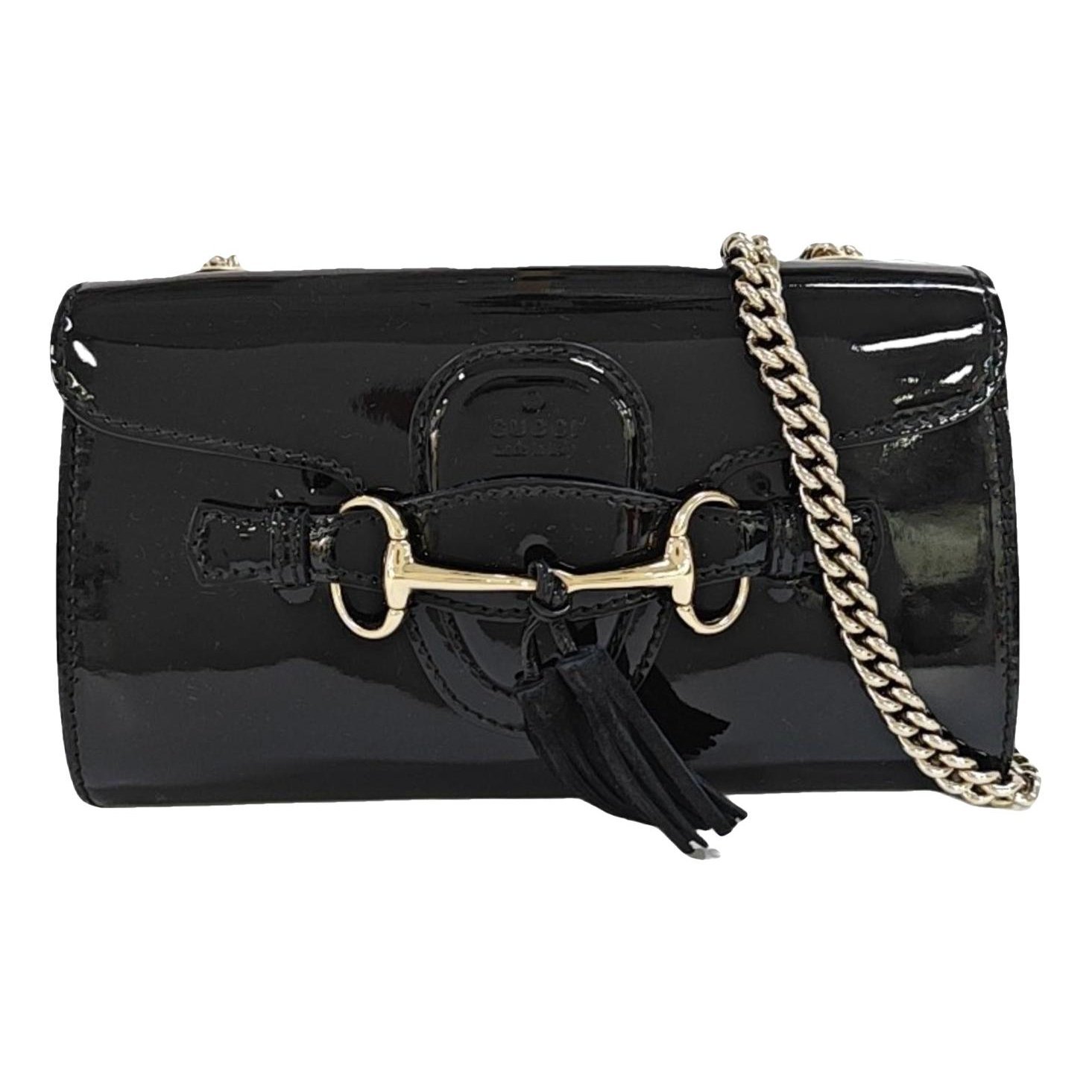 Patent leather handbag