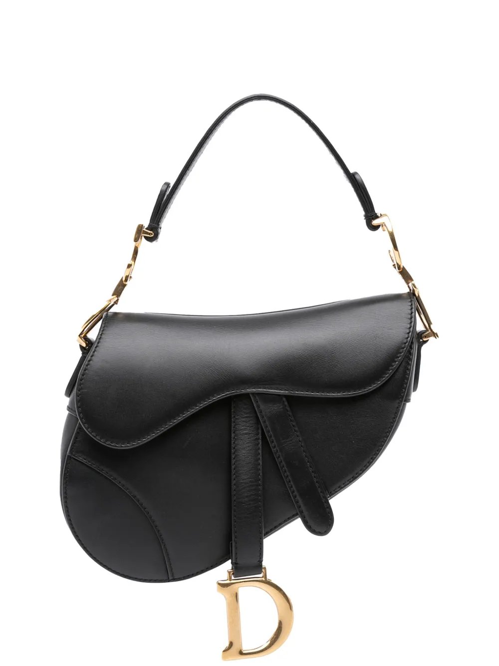 2018 Mini Smooth Calfskin Saddle Bag satchel