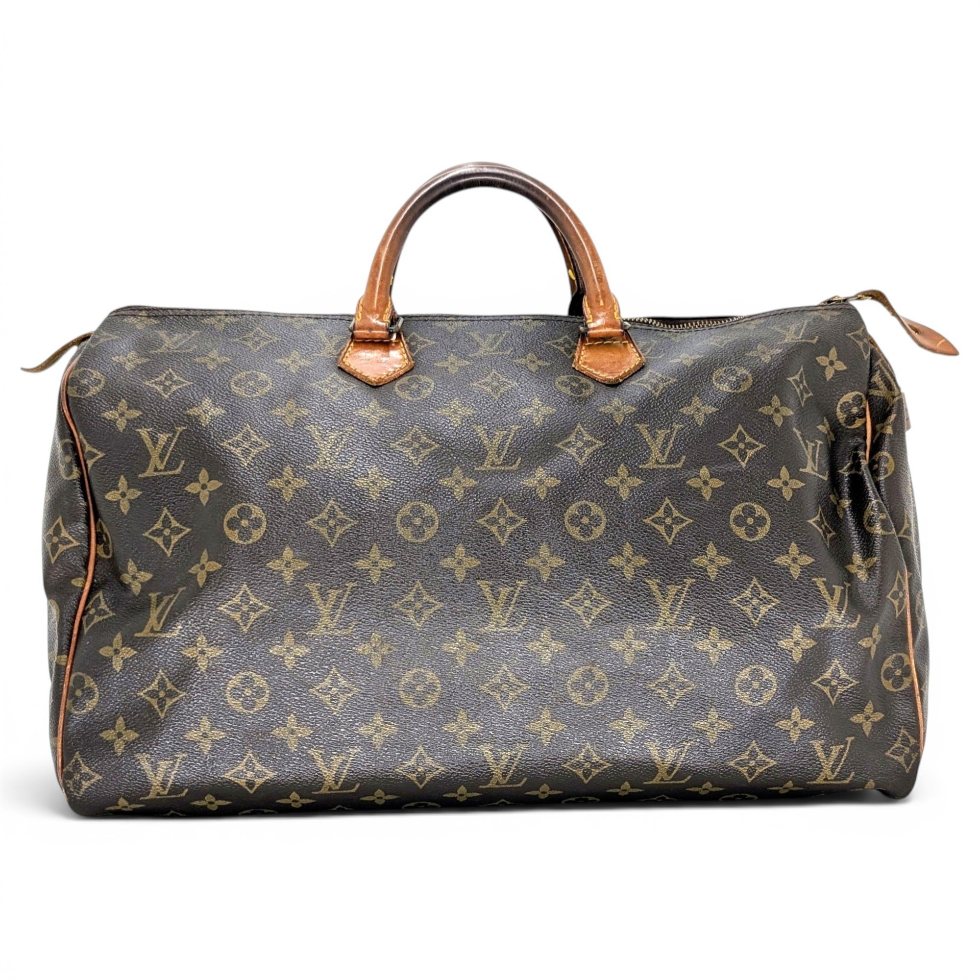 Speedy leather handbag