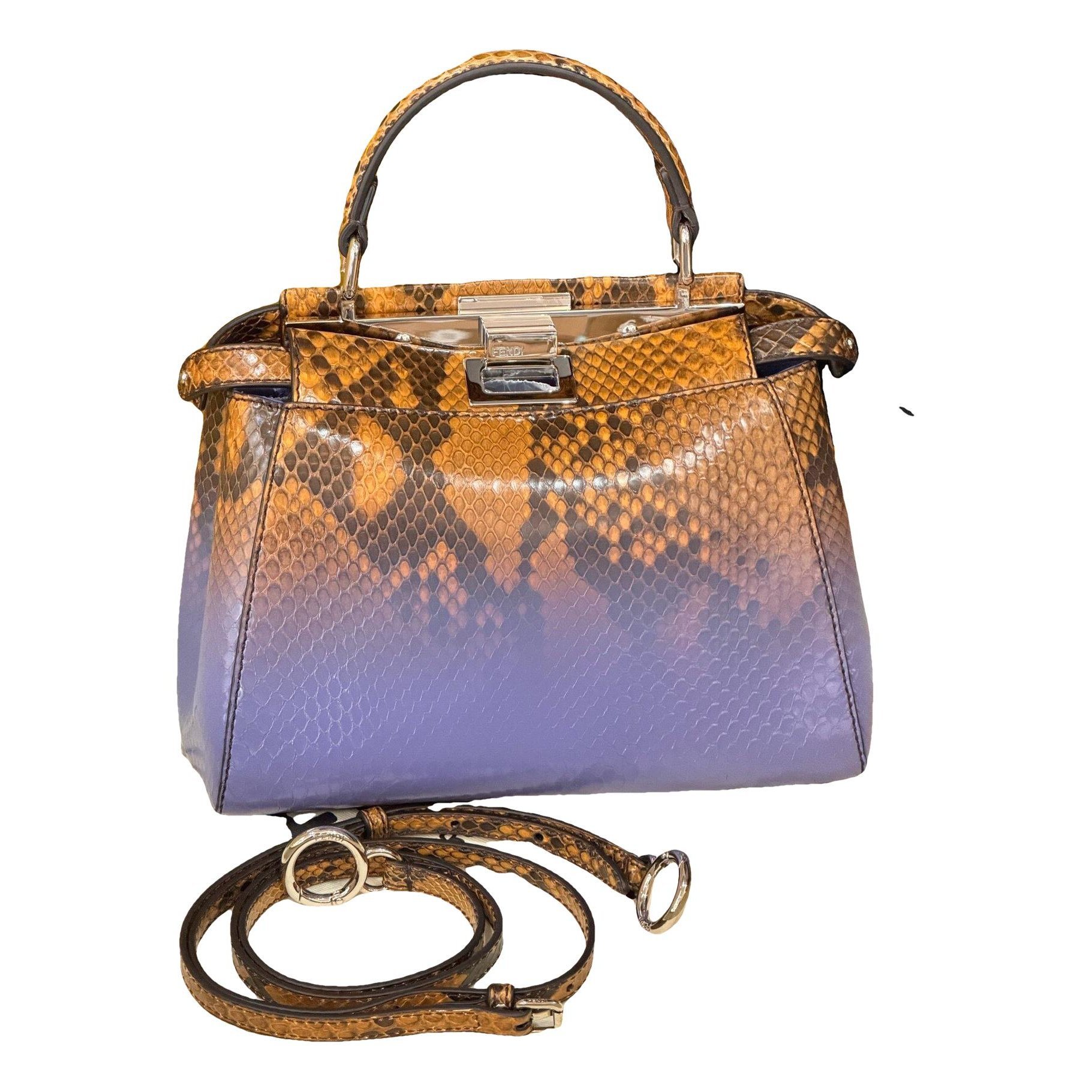 Peekaboo leather handbag