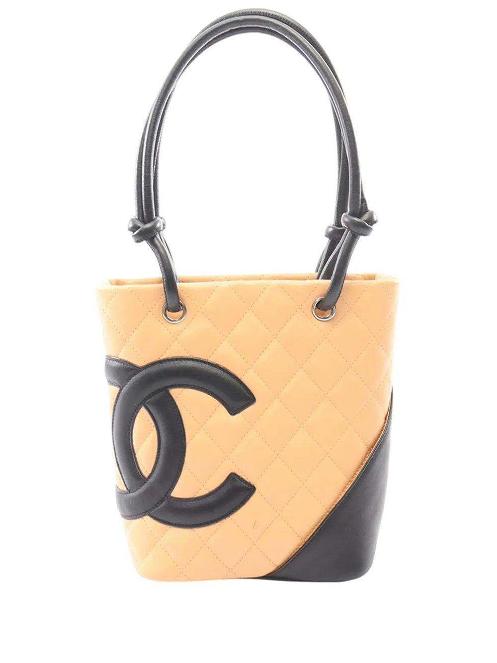 2004-2005 Small Quilted Calfskin Cambon Ligne tote bag