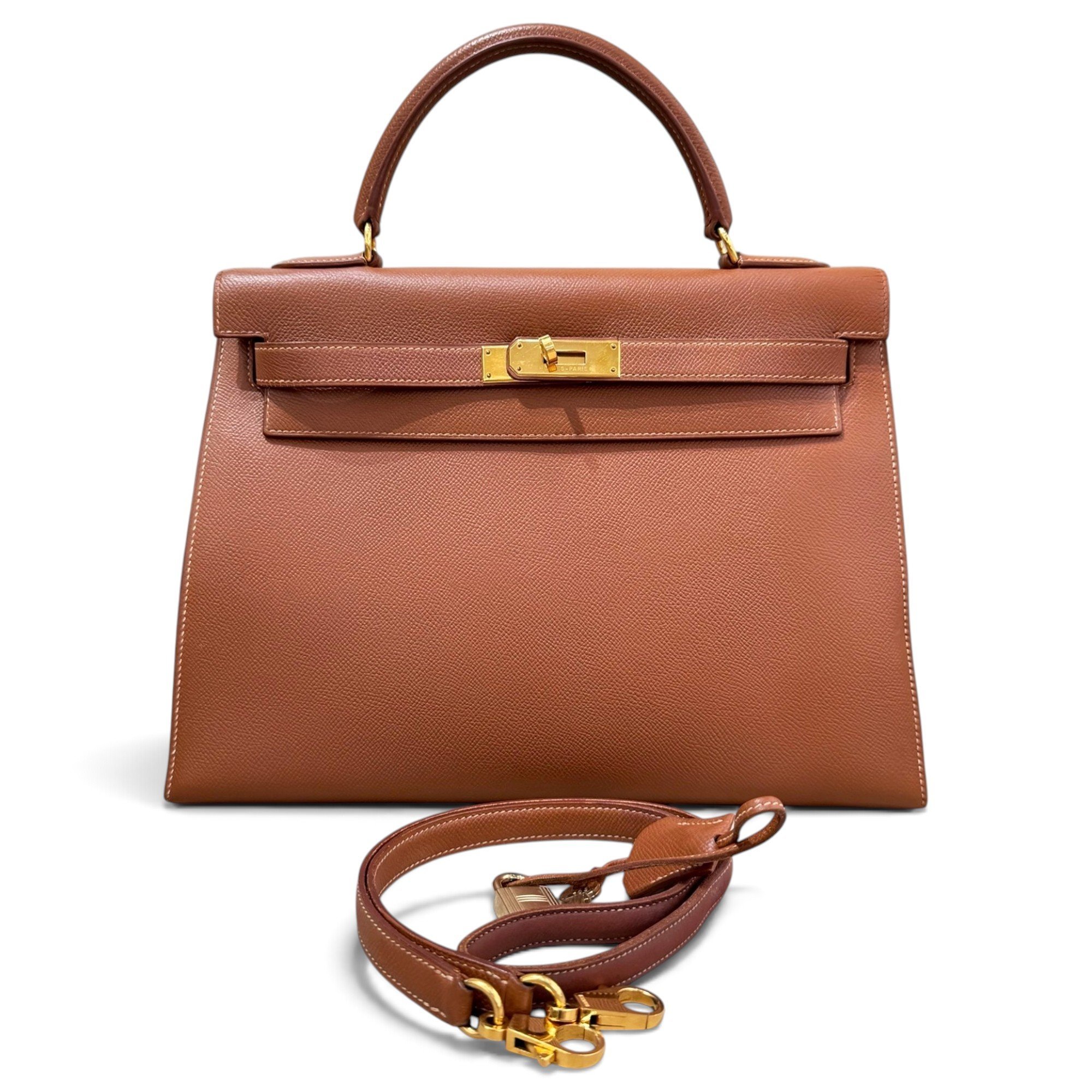 Kelly 32 leather handbag