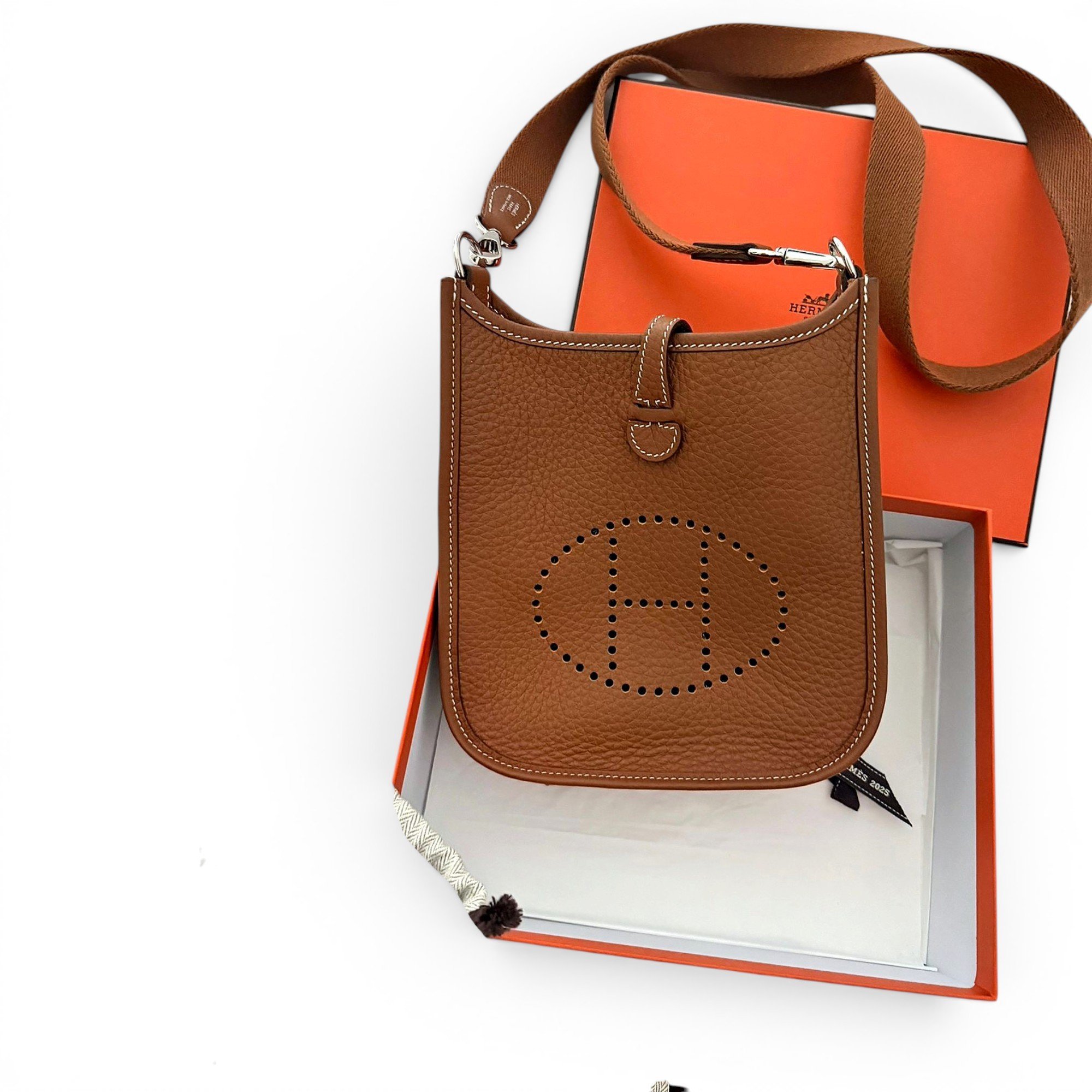 Mini Evelyne leather crossbody bag