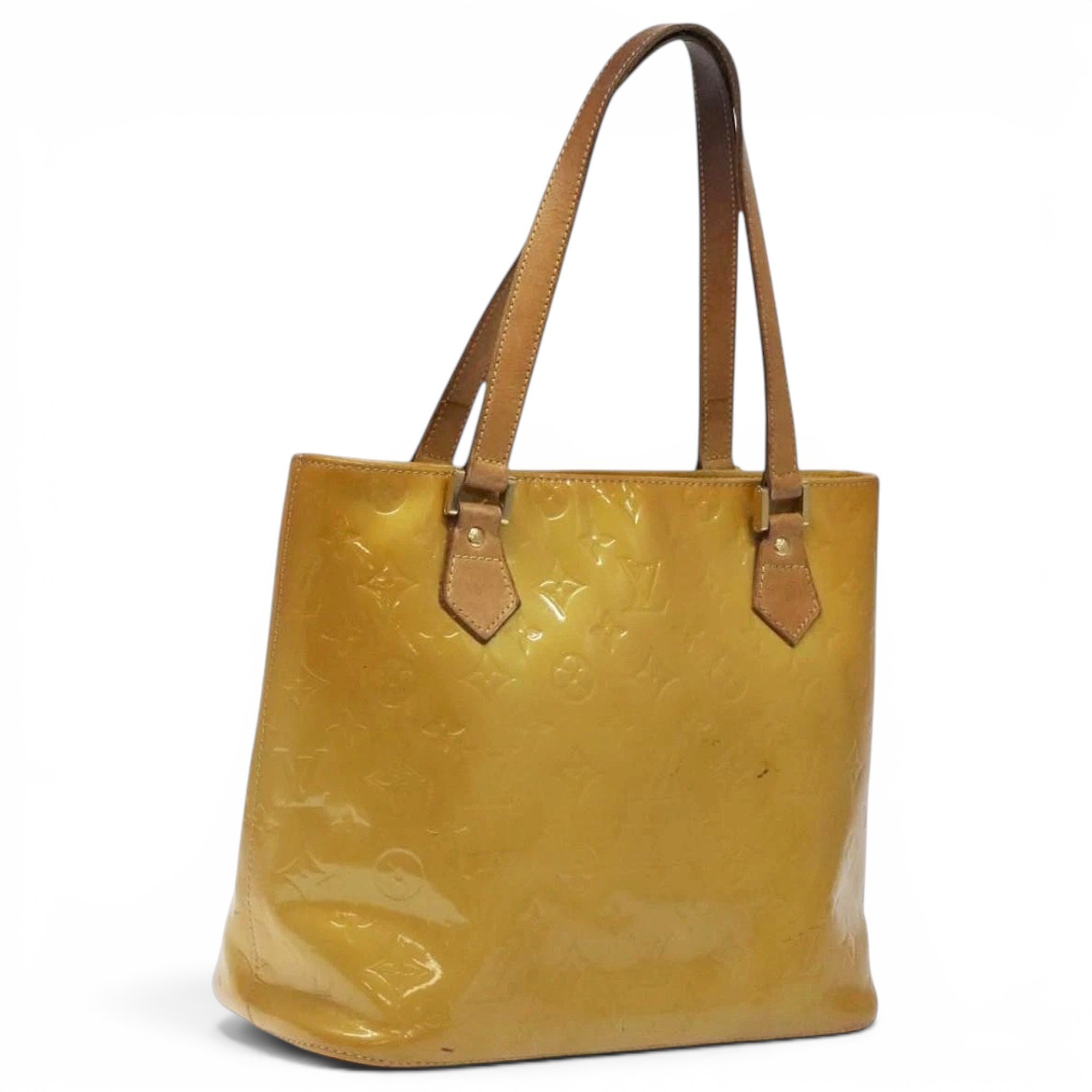 Patent leather handbag