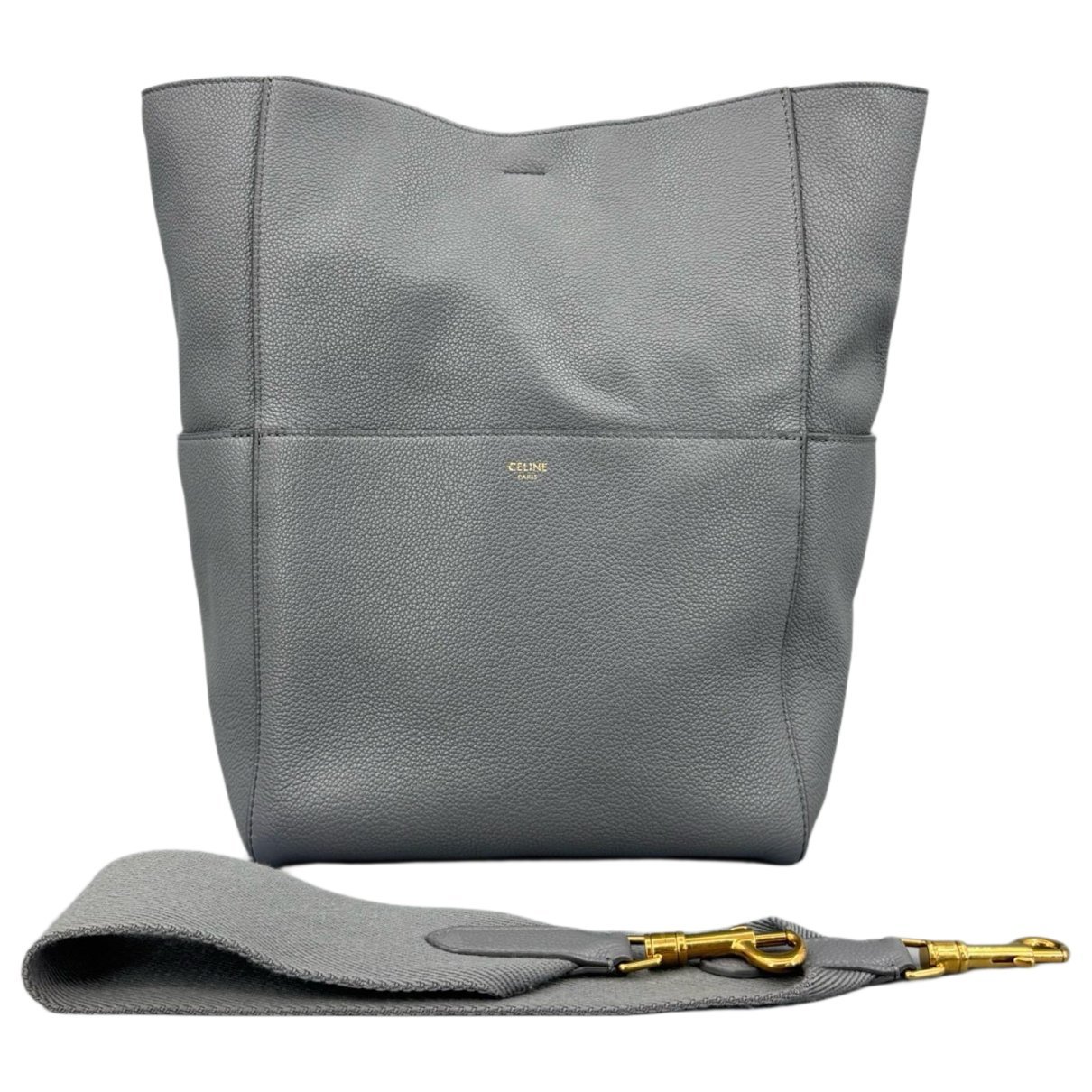 Seau Sangle leather handbag