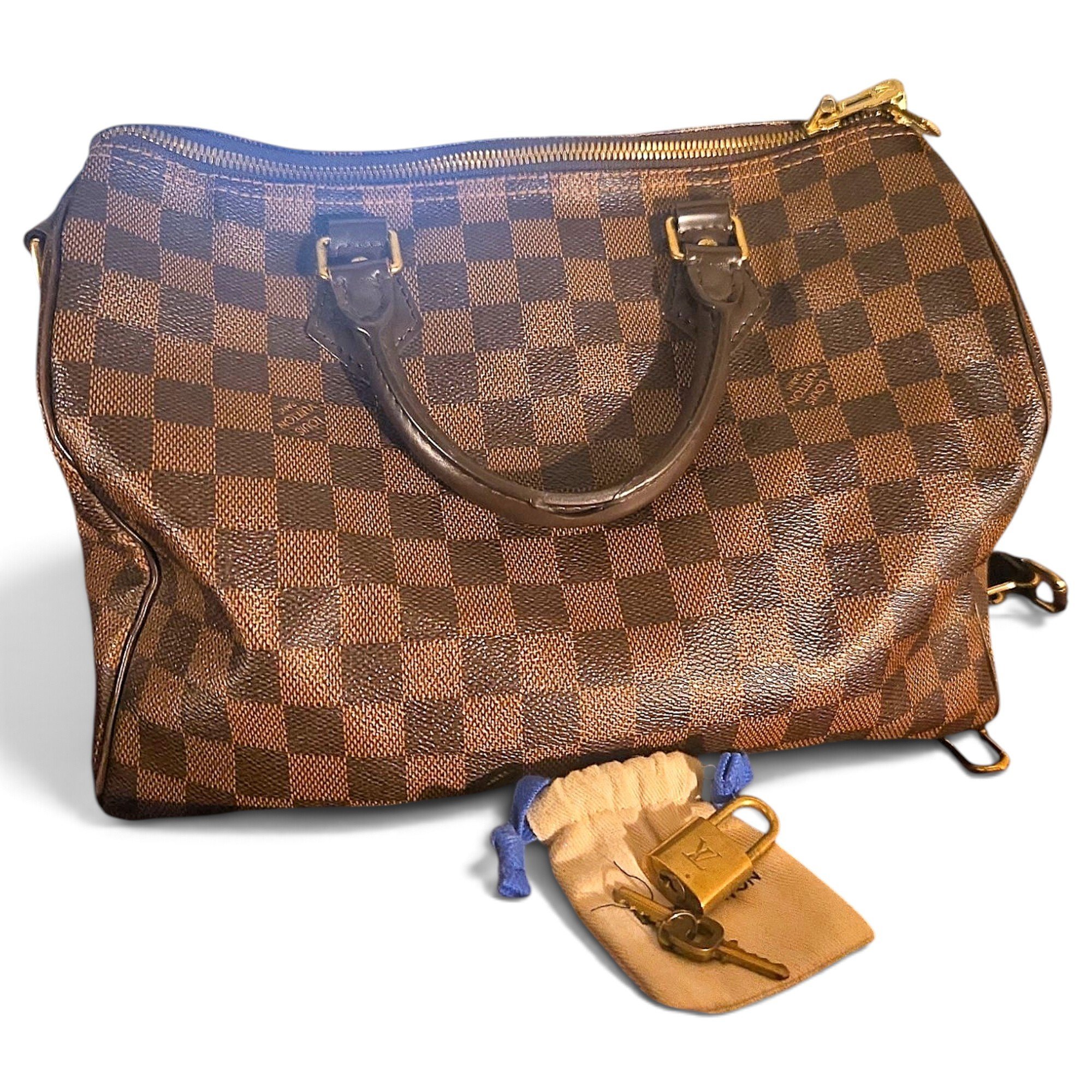 Speedy Bandoulière leather bowling bag