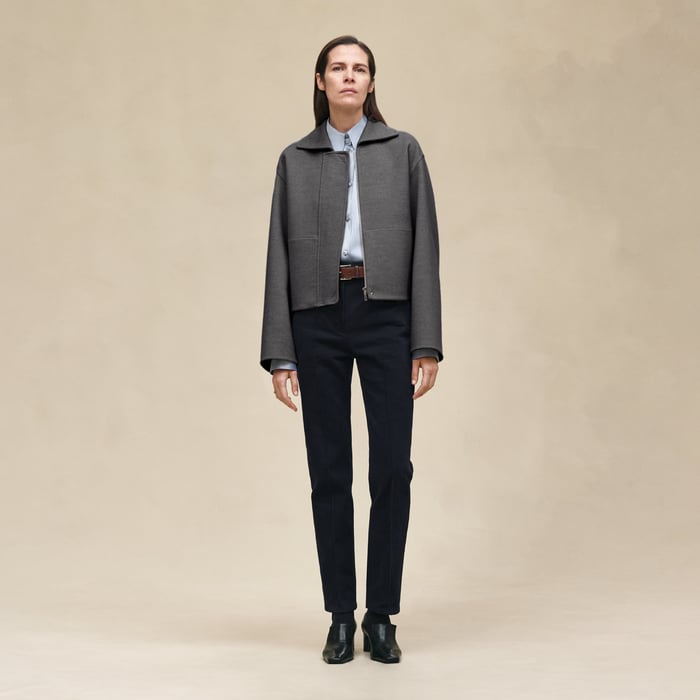 Gris Fumé Cashmere Jacket