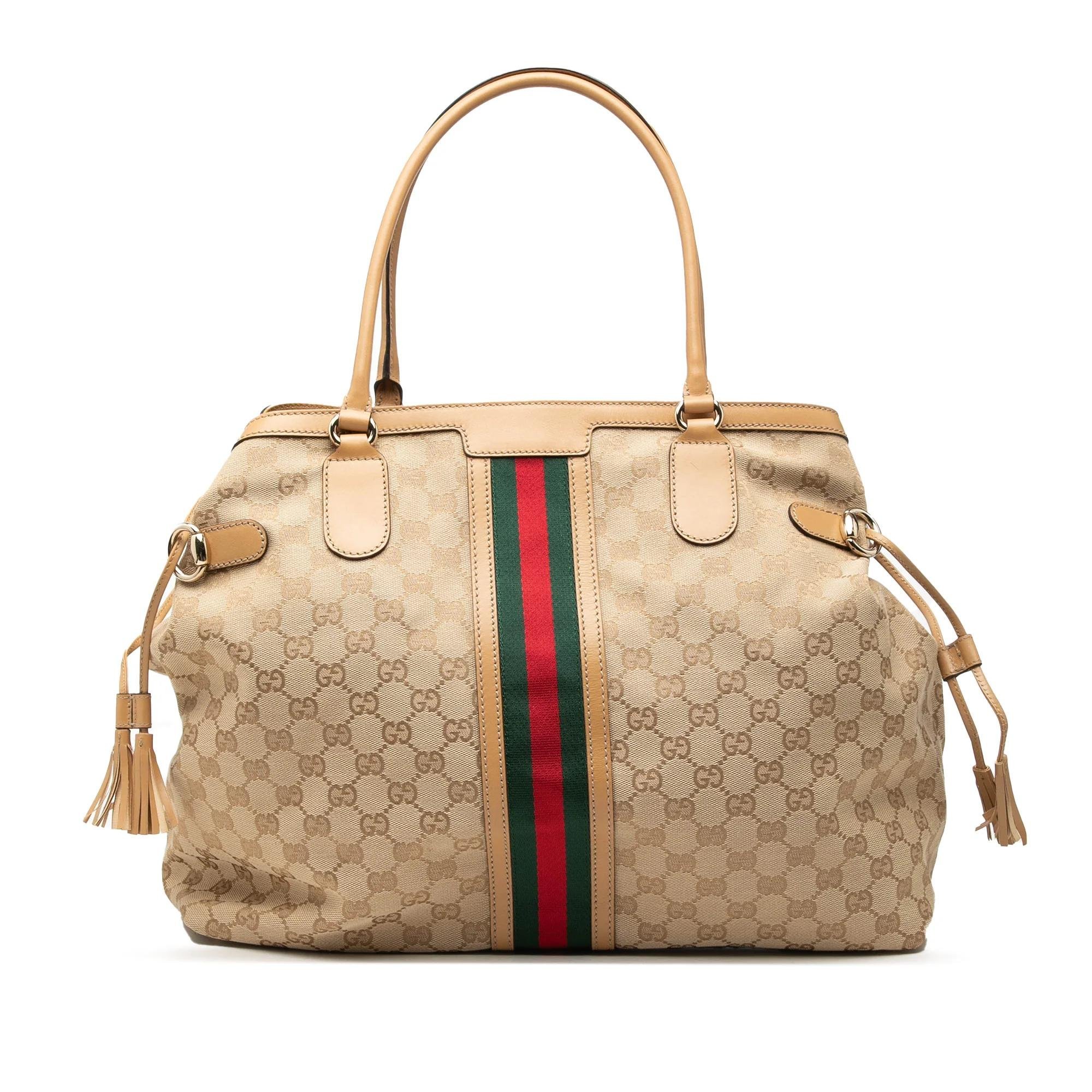Gucci B leather tote