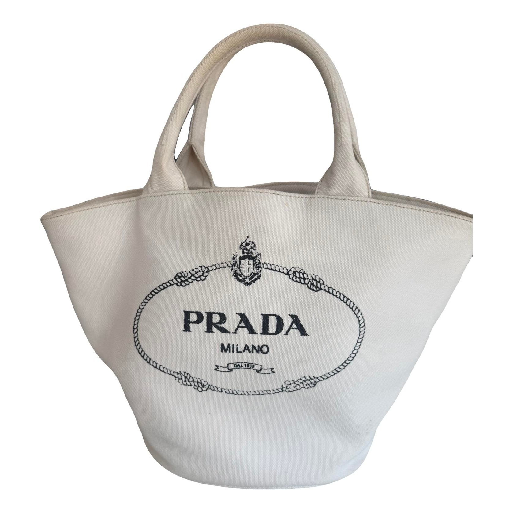 Midollino cloth handbag
