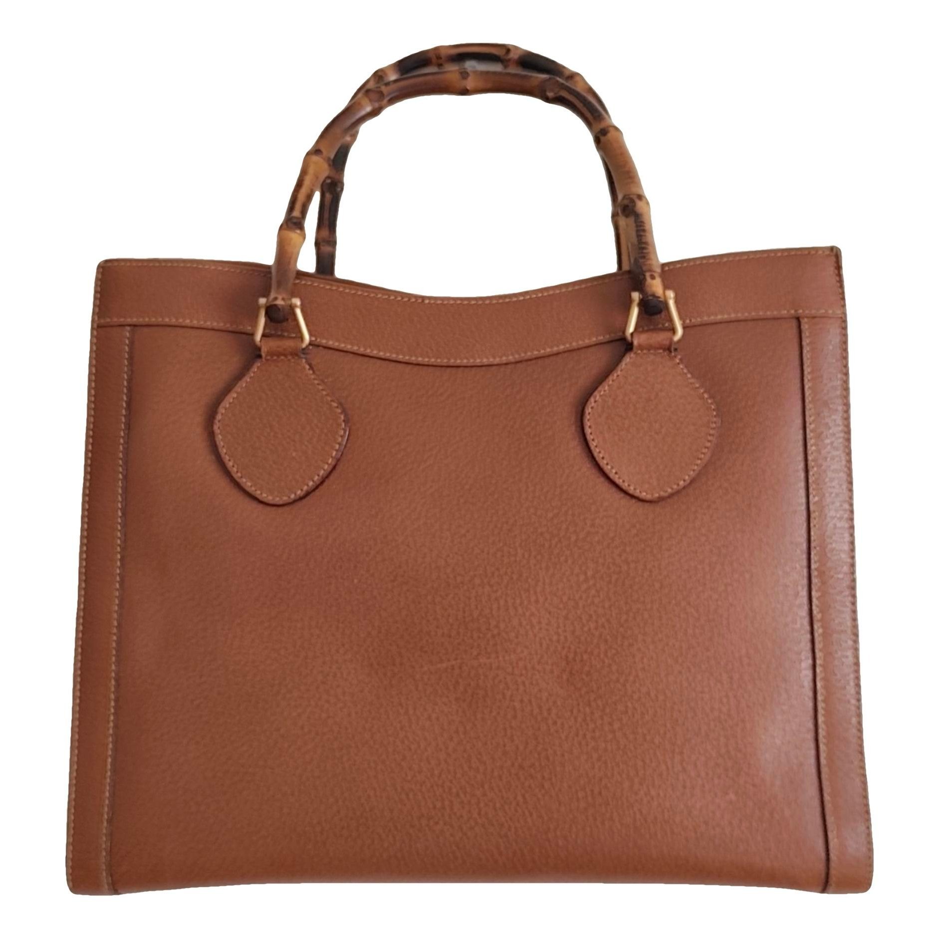 Bamboo Shopper leather tote