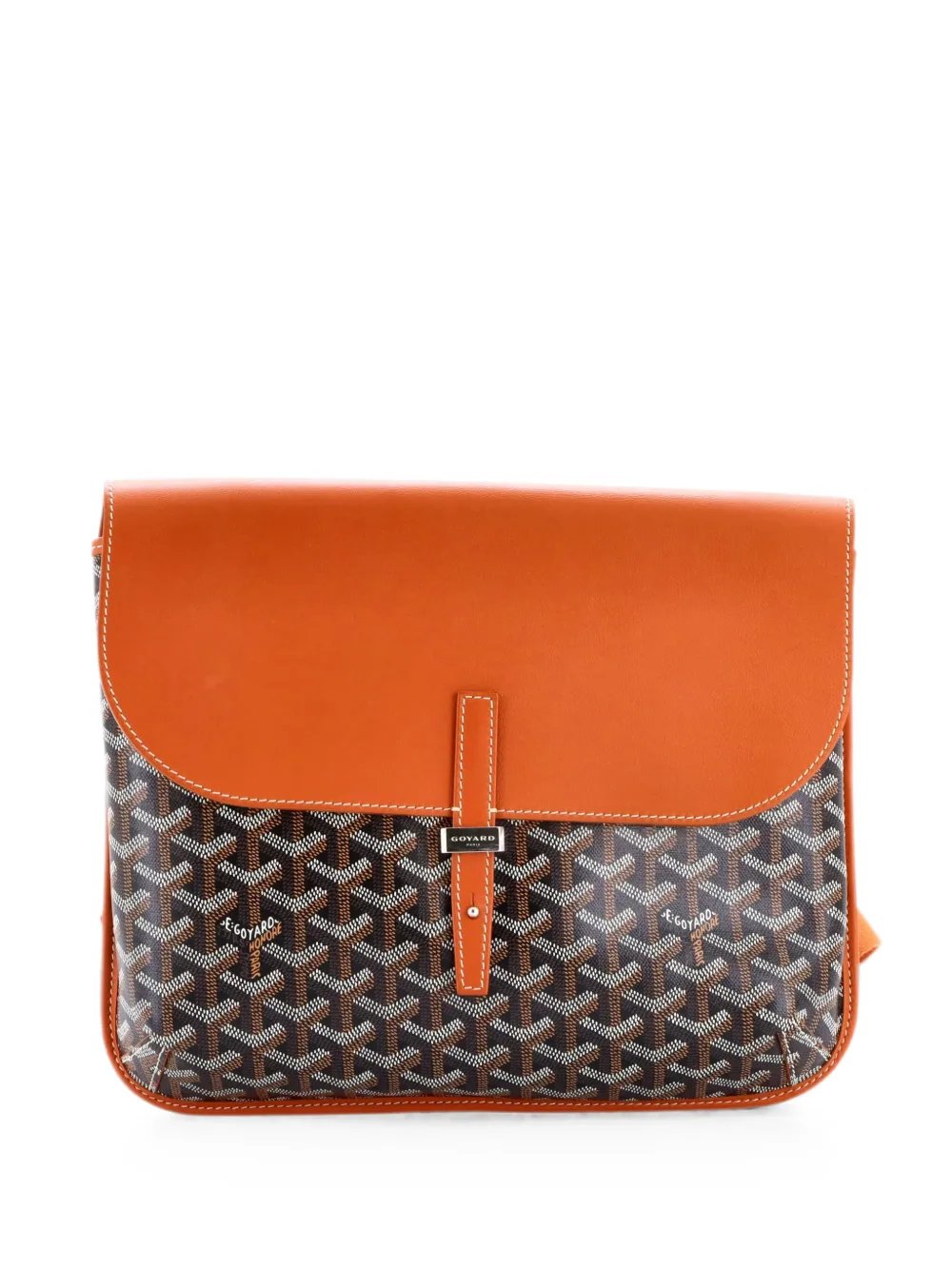 Coursier Messenger Bag Coated Canvas and Leather crossbody bag
