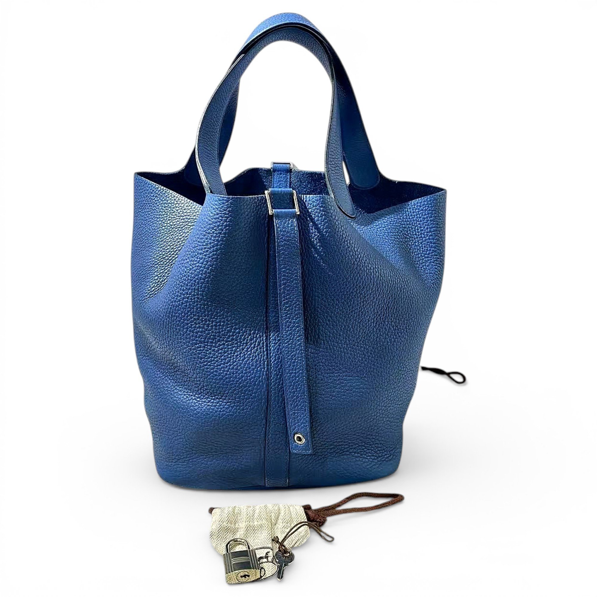 Picotin leather handbag
