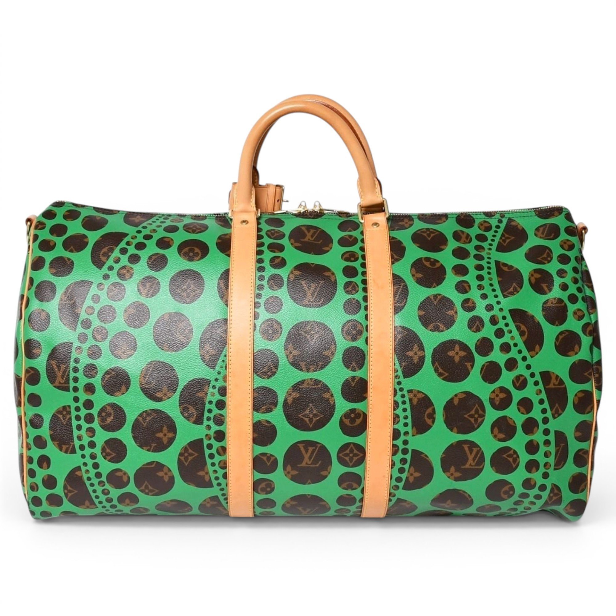 Keepall leather travel bag