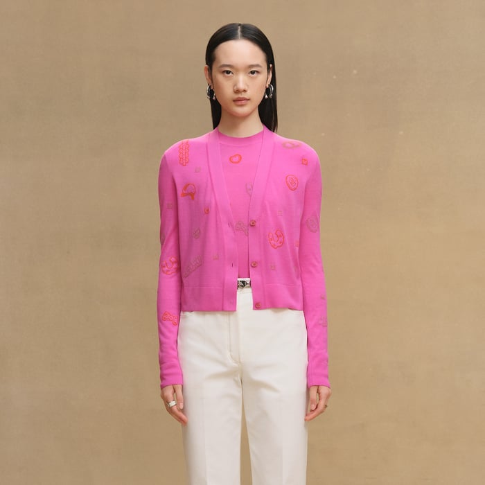 Rose Sakura "Candy Libris Bandana" Light Long-sleeve Cardigan