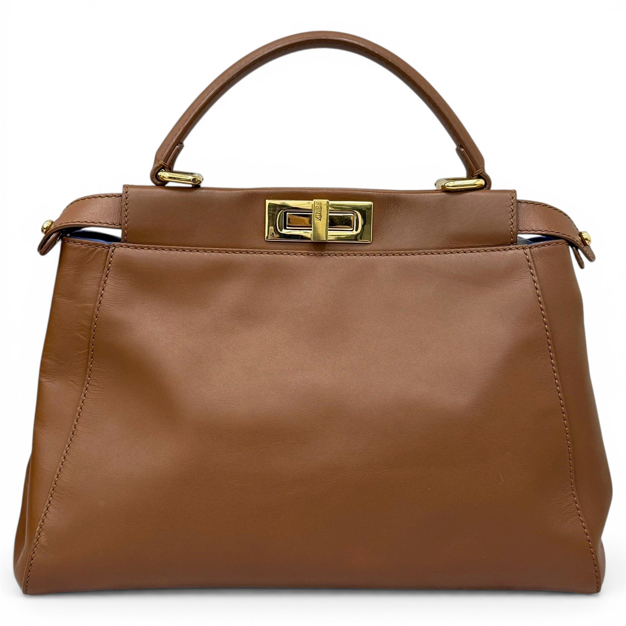 Peekaboo leather handbag