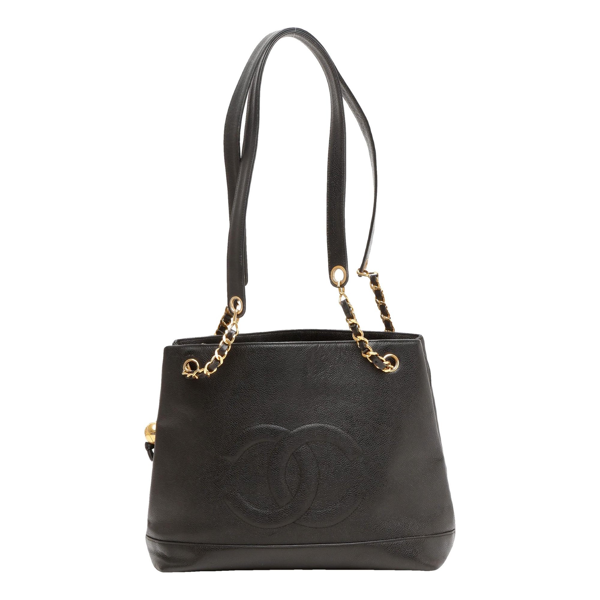 Trendy CC leather tote