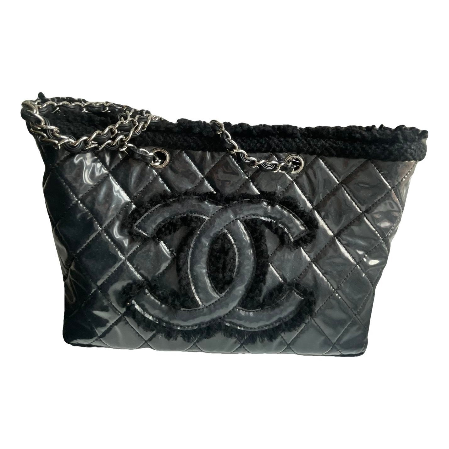 Trendy CC Quilted tweed tote