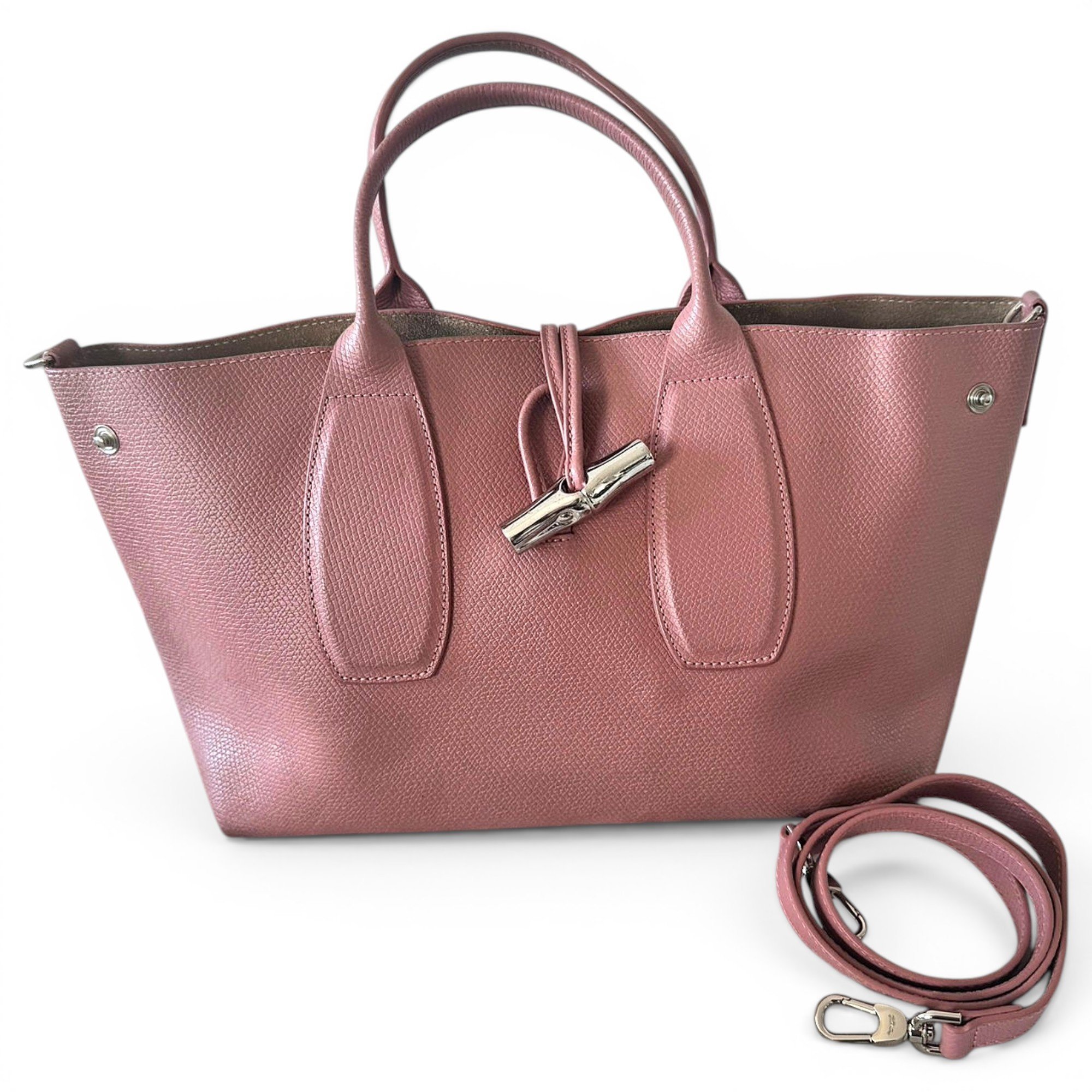Longchamp Roseau leather handbag