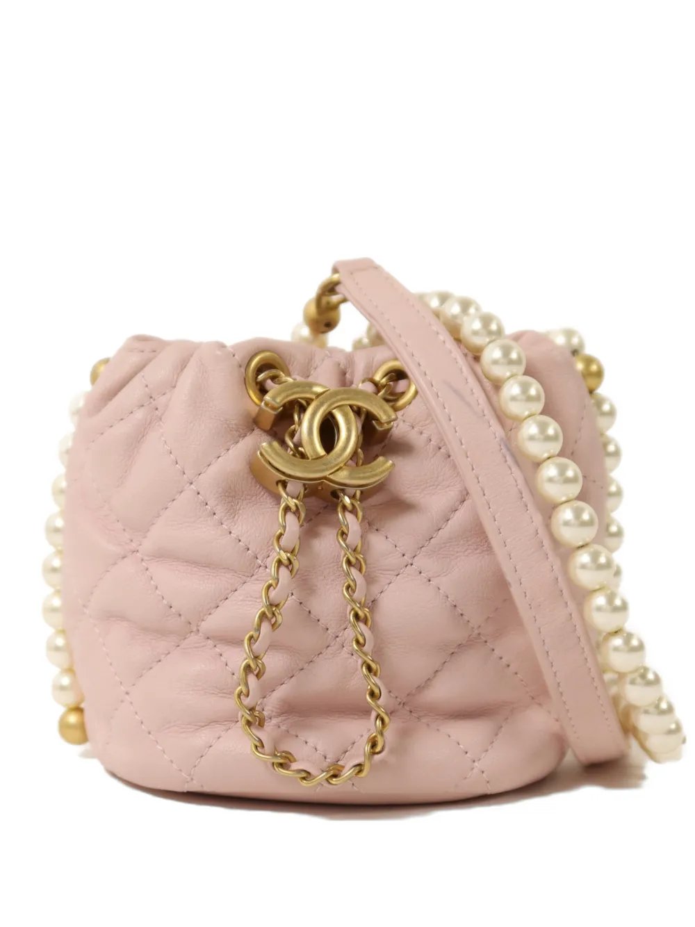 CC pearl bucket bag