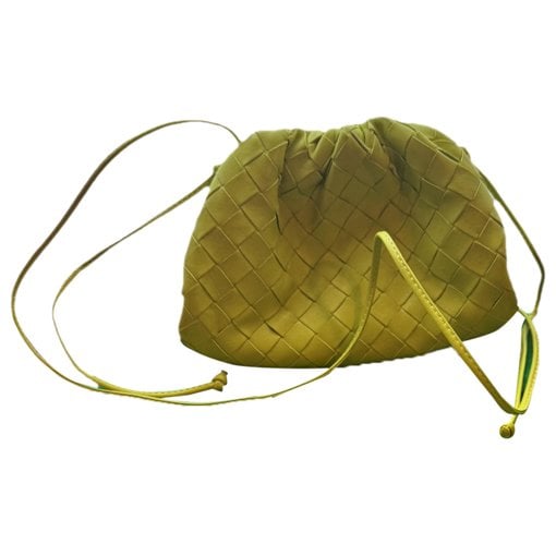 Pouch leather clutch bag