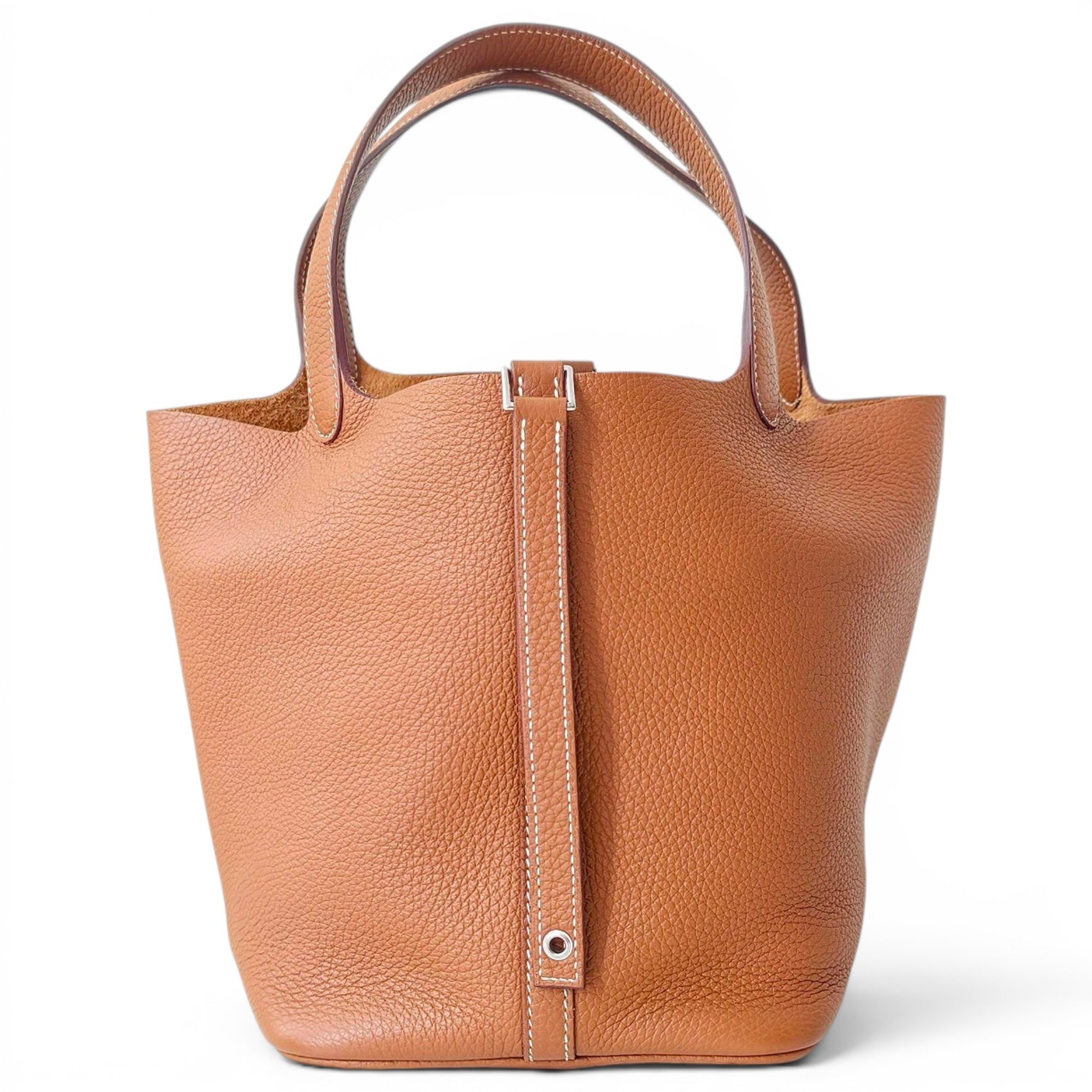 Picotin leather handbag
