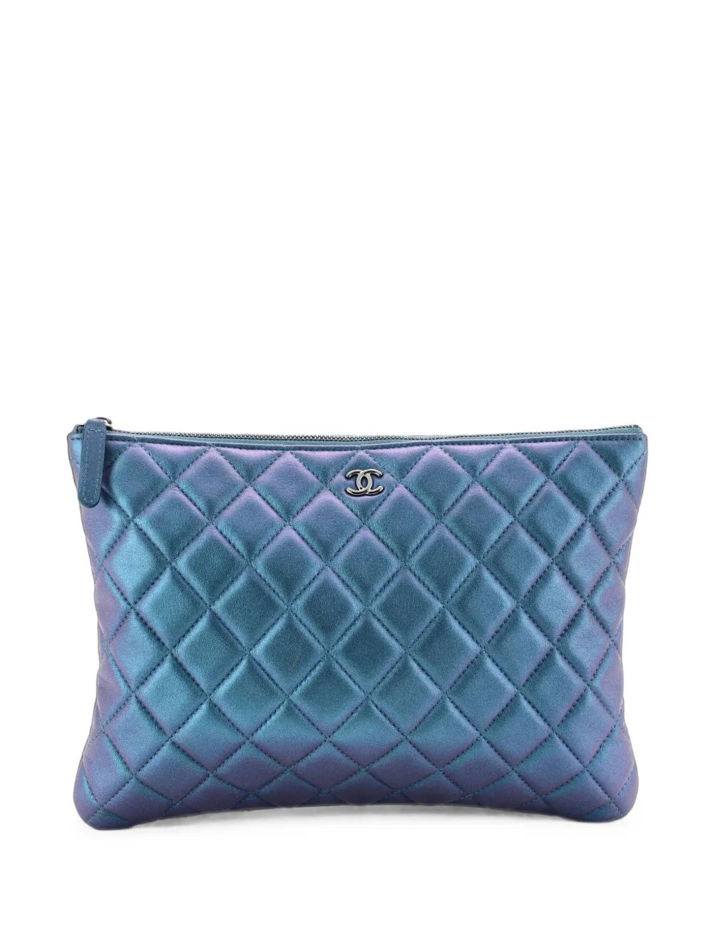 O Case Quilted Iridescent Lambskin Medium clutch bag
